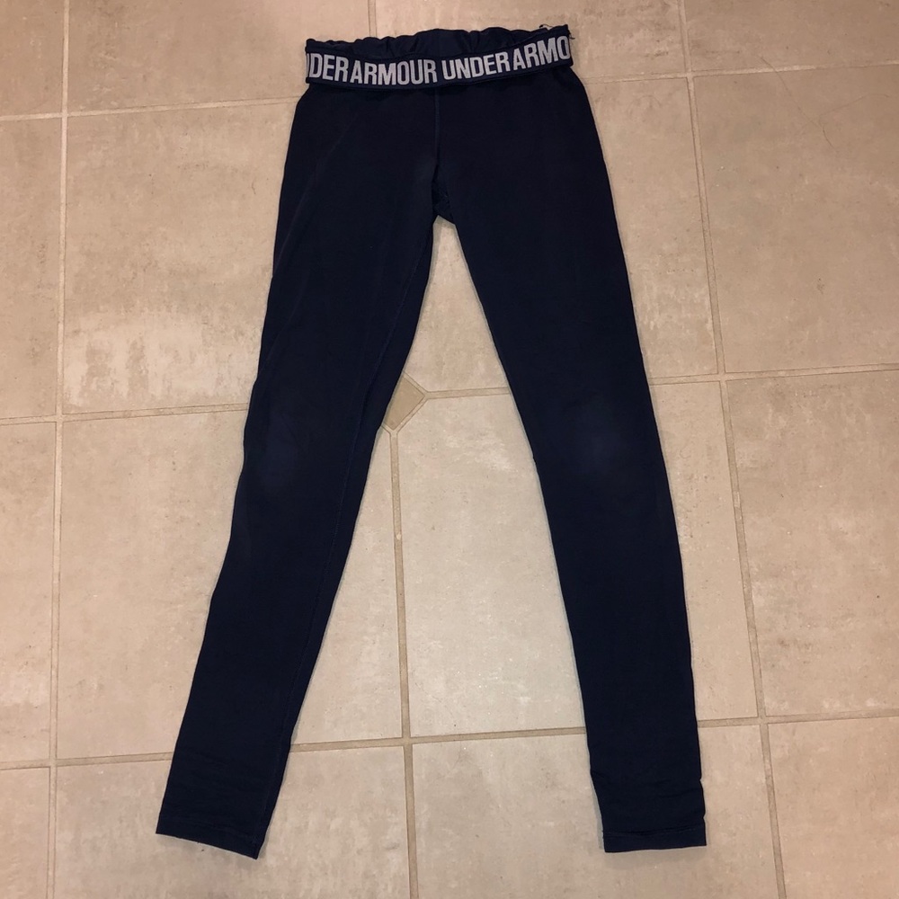 UNDER ARMOUR navy charge leggings